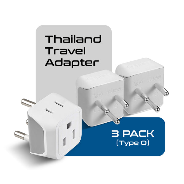 Shop Thailand plug adaptor | Type O adapter Ultra Compact - 3 Pack