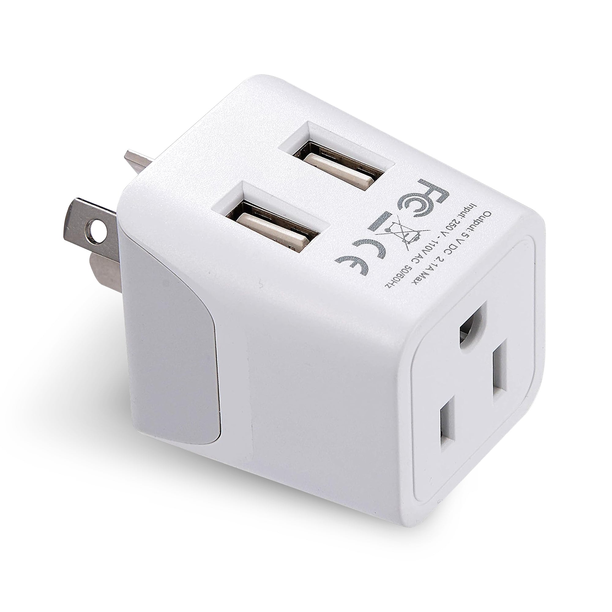 Australia, China Travel Adapter - Type I - Dual USB (CTU-16)