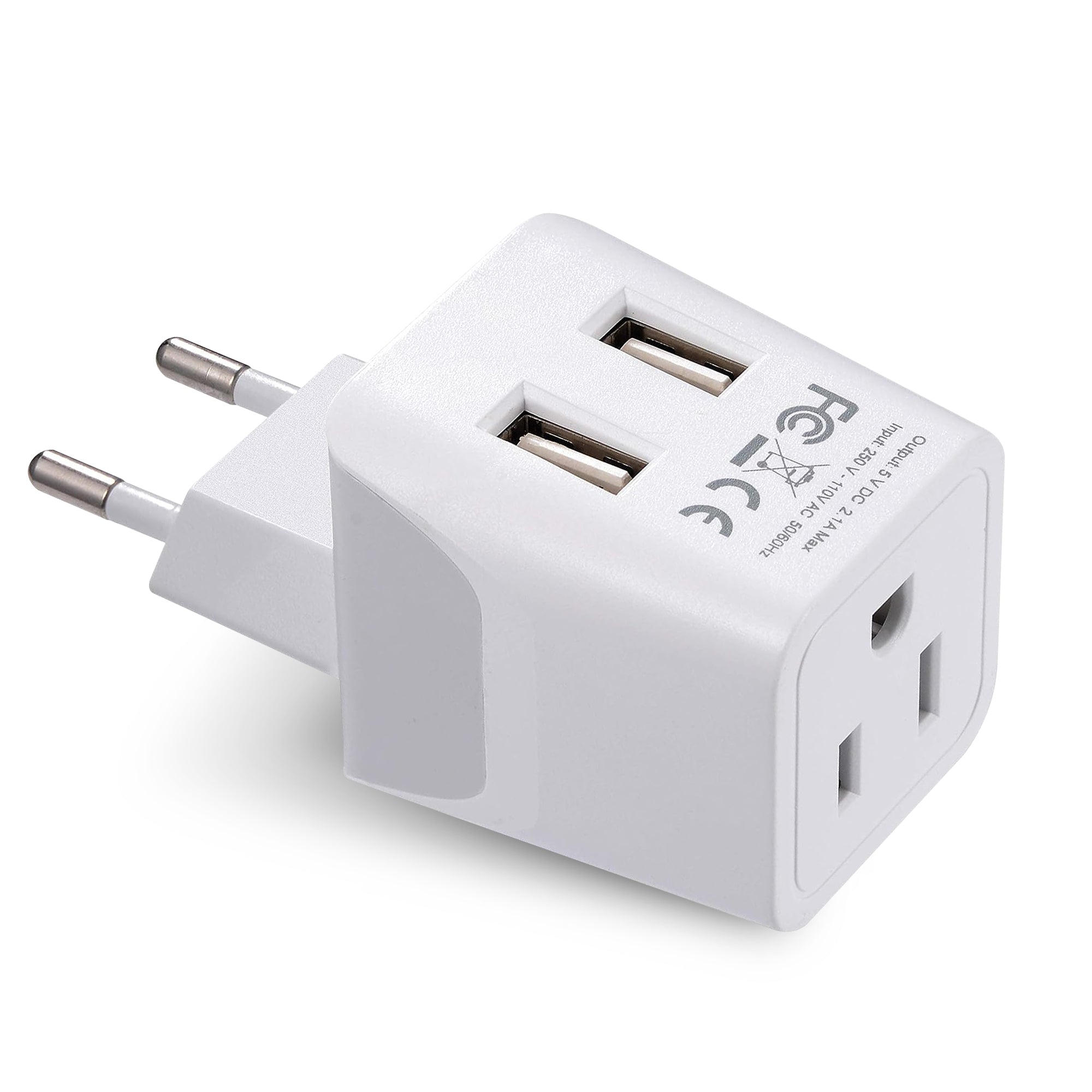 European Travel Adapter - Type C - Dual USB (CTU-9C)