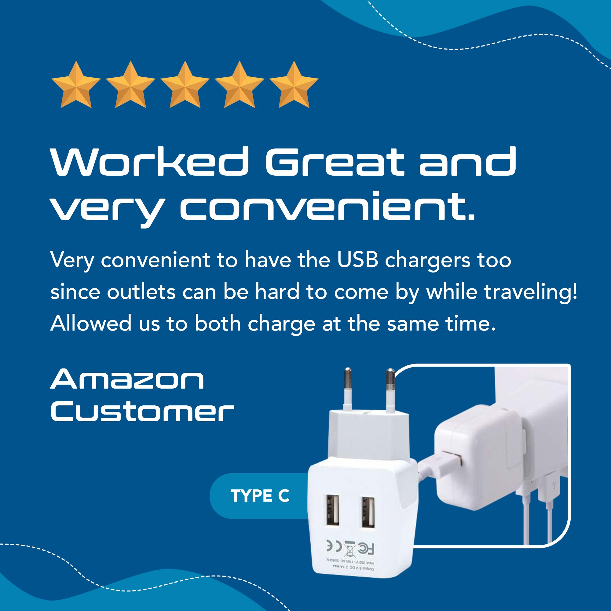 European Travel Adapter - Type C - Dual USB (CTU-9C)