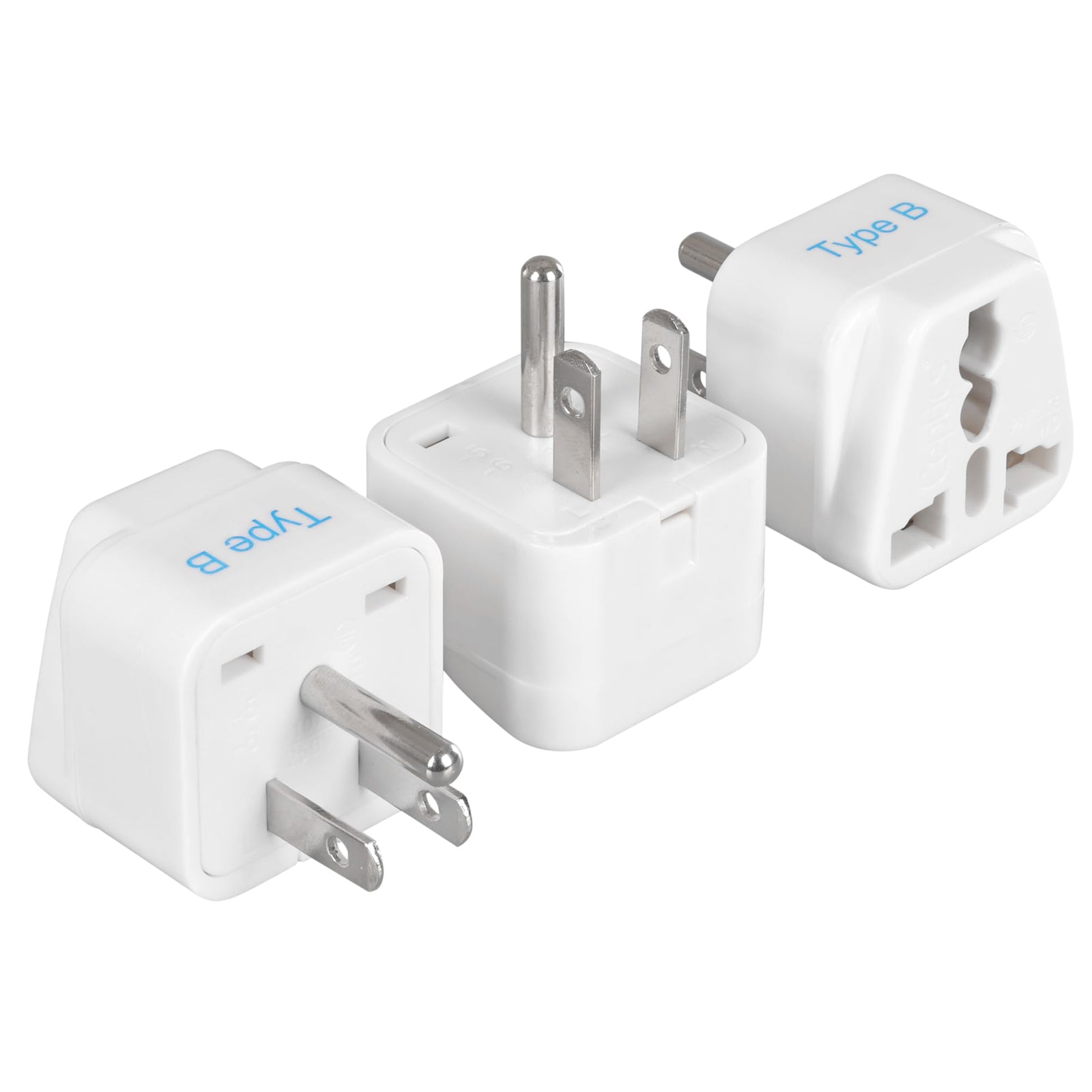 USA, Canada Travel Adapter - Type B - 3 Pack (GP-5)