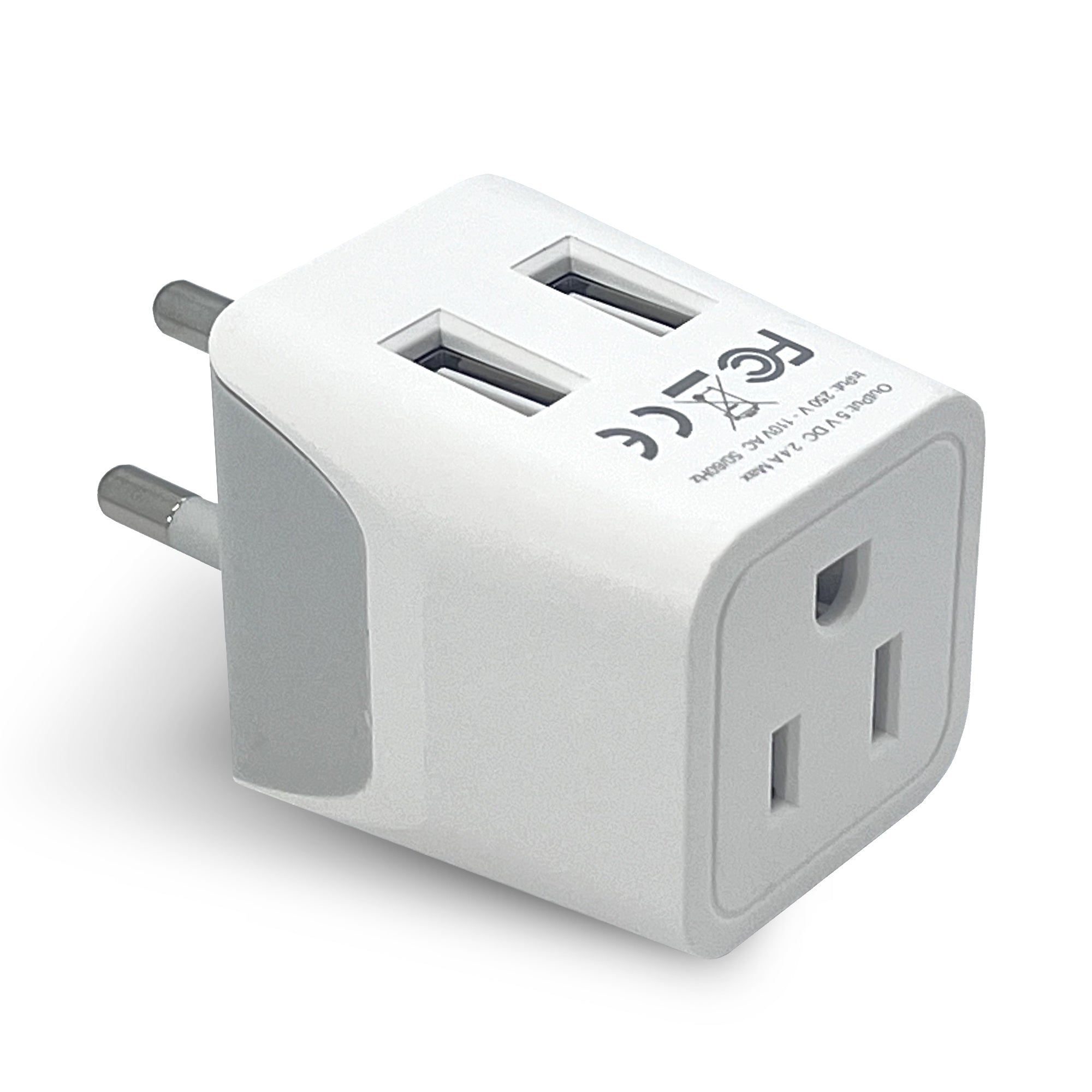 Thailand Travel Adapter - Type O - Dual USB (CTU-18)