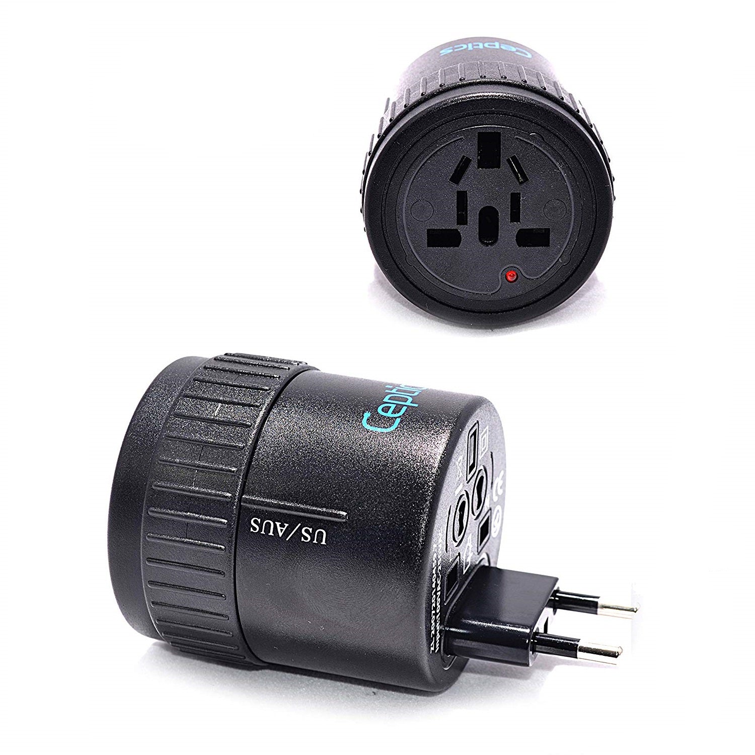 All-In-One Twist International Travel Plug Adapter (UP-7K)