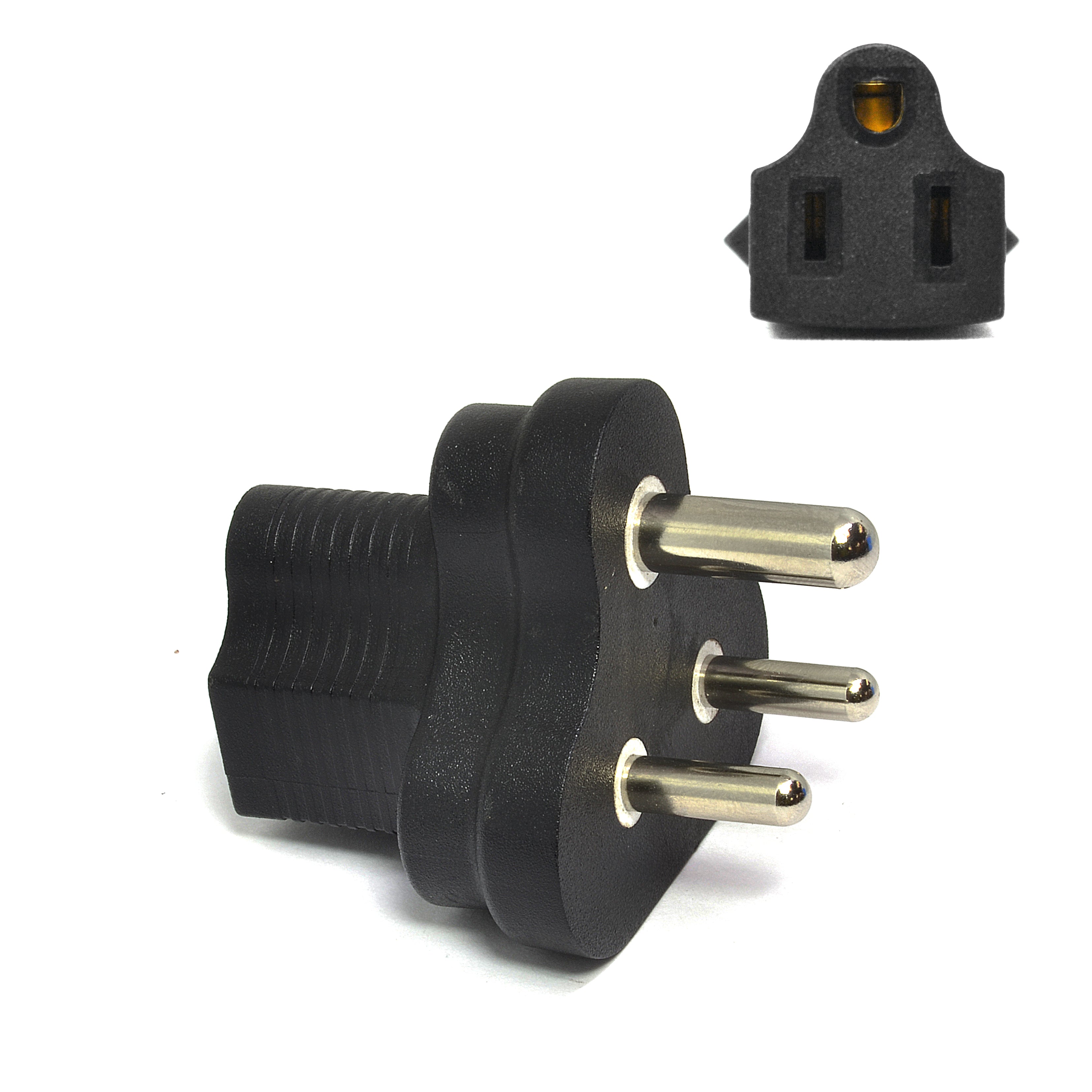 India Travel Adapter - Type D - Industrial Grade (IG-10)