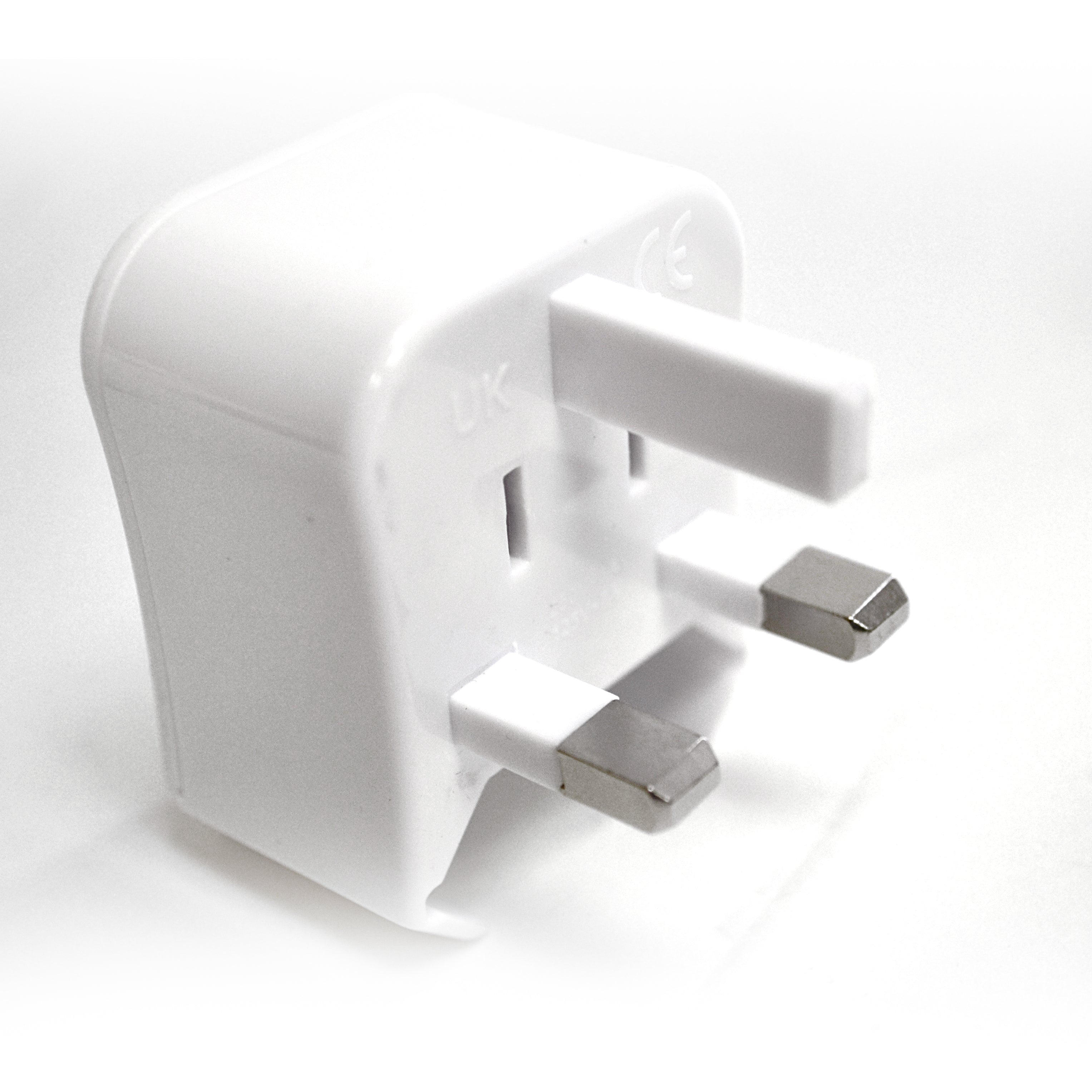 Ceptics 3pc International Travel Plug Adapter Kit (White), Non-grounded